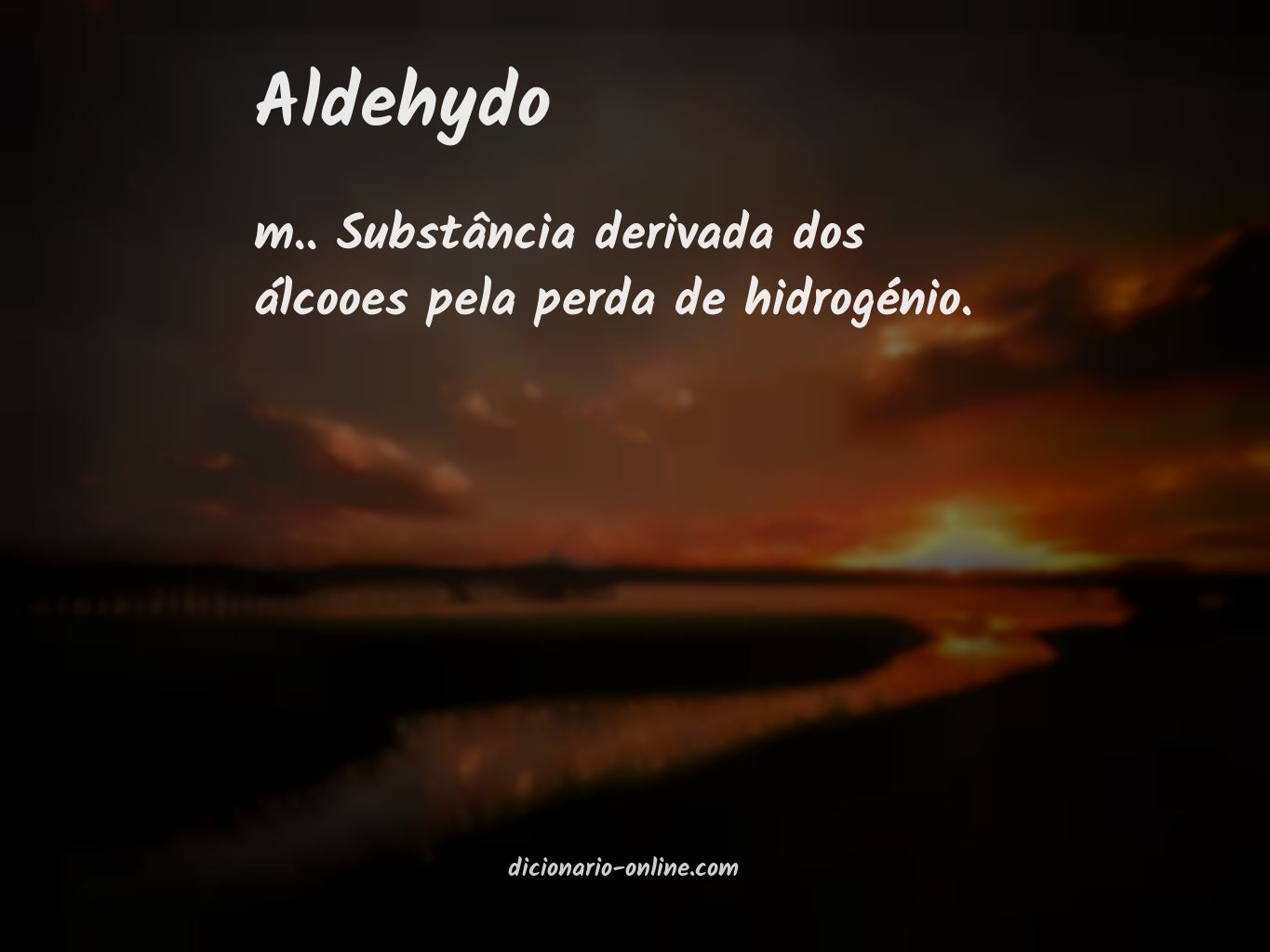 Significado de aldehydo