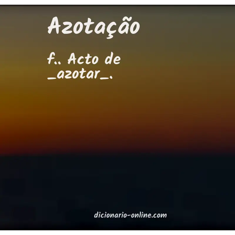 Significado de azotação