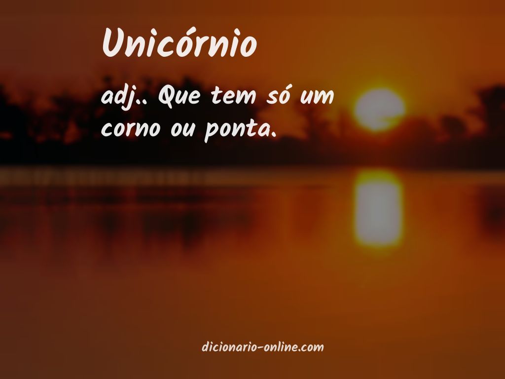 Significado de unicórnio