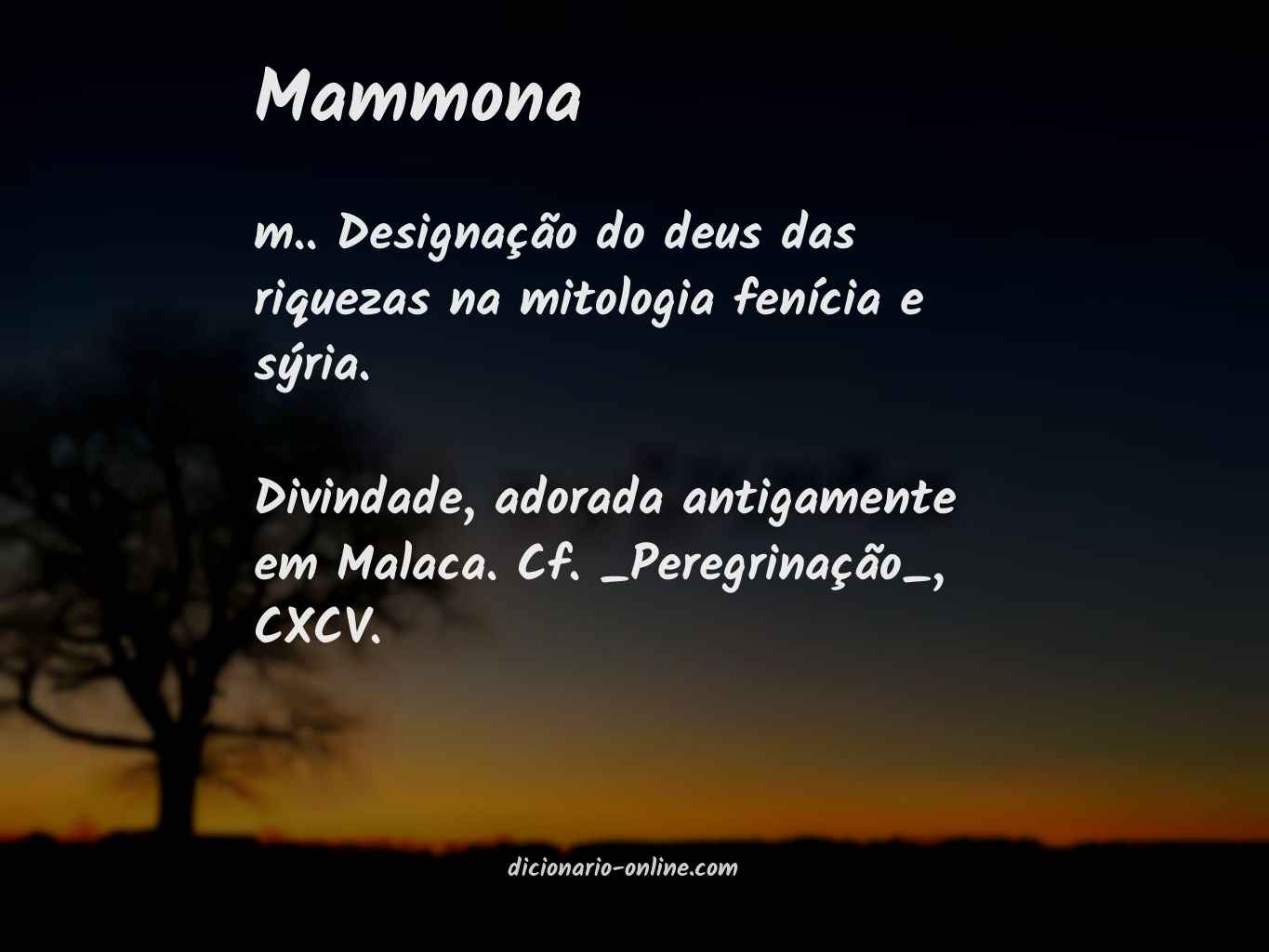 Significado de mammona