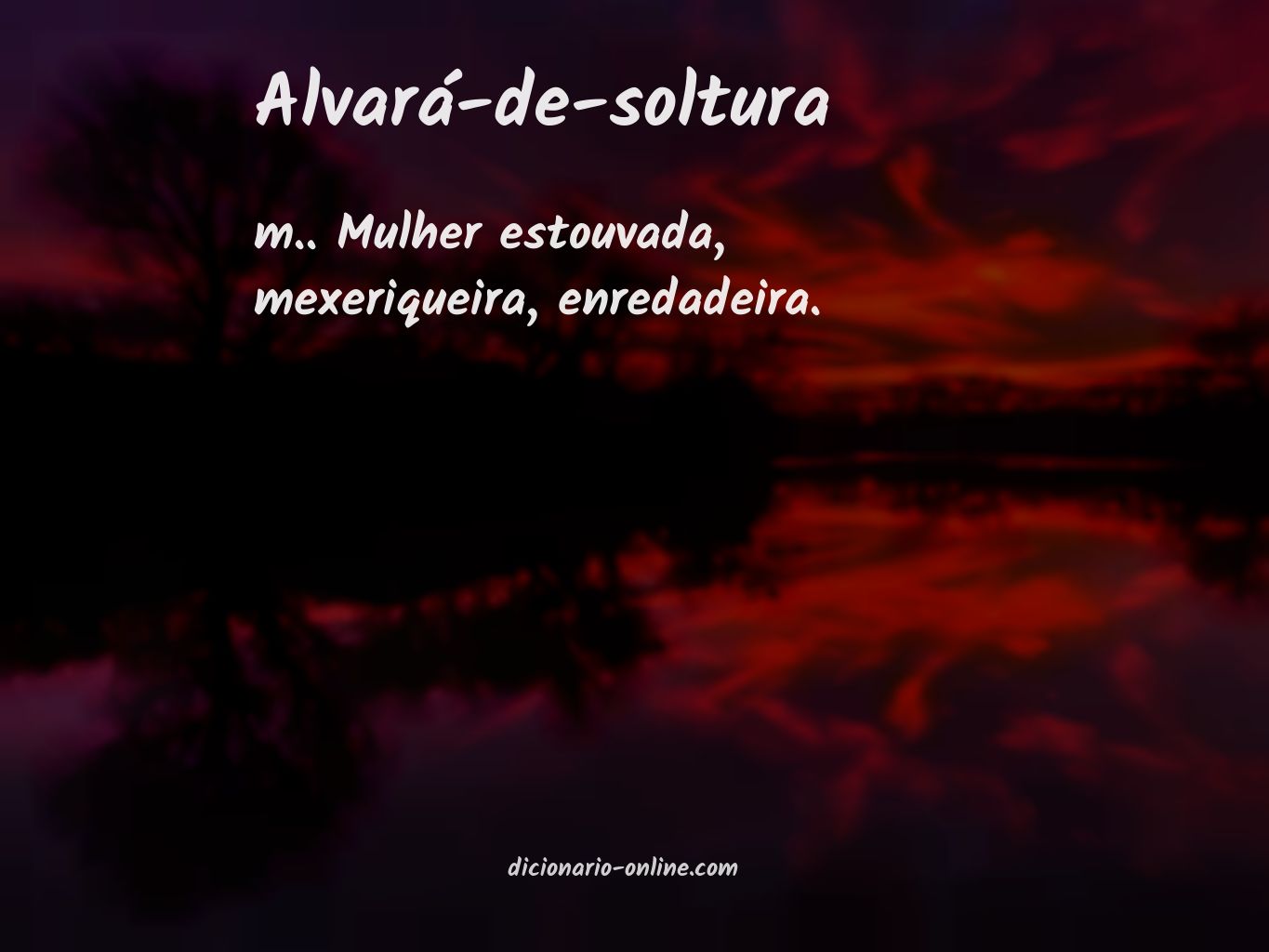 Significado de alvará-de-soltura