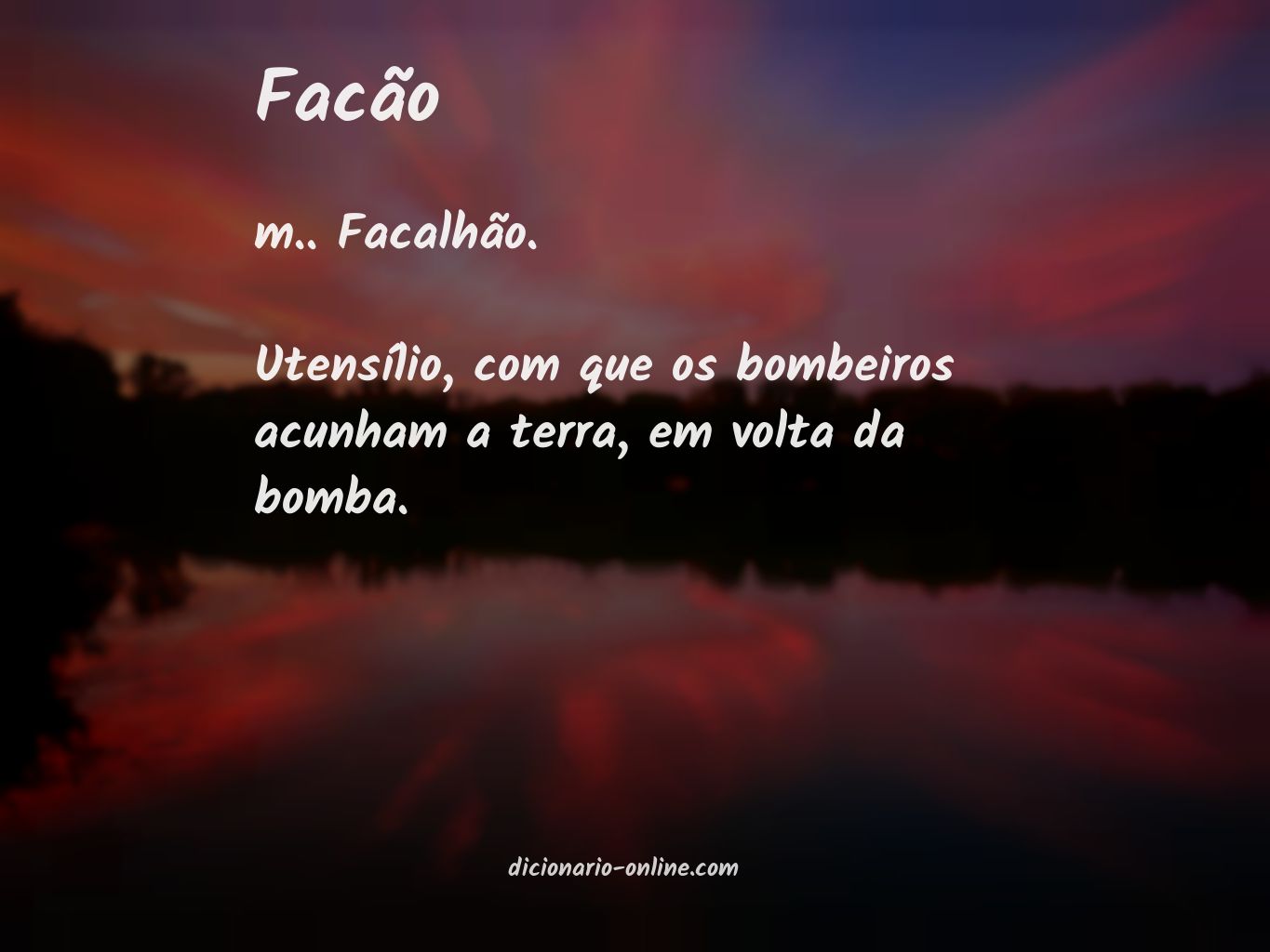 Significado de facão