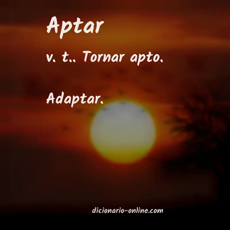 Significado de aptar