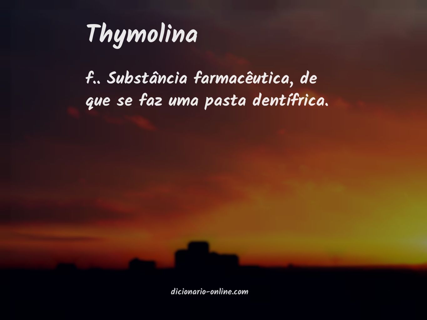 Significado de thymolina