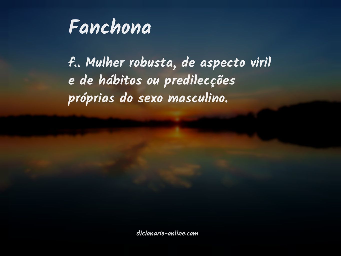 Significado de fanchona