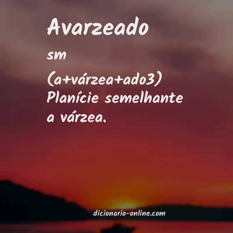 Significado de avarzeado