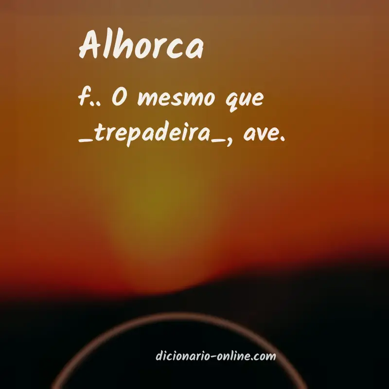 Significado de alhorca