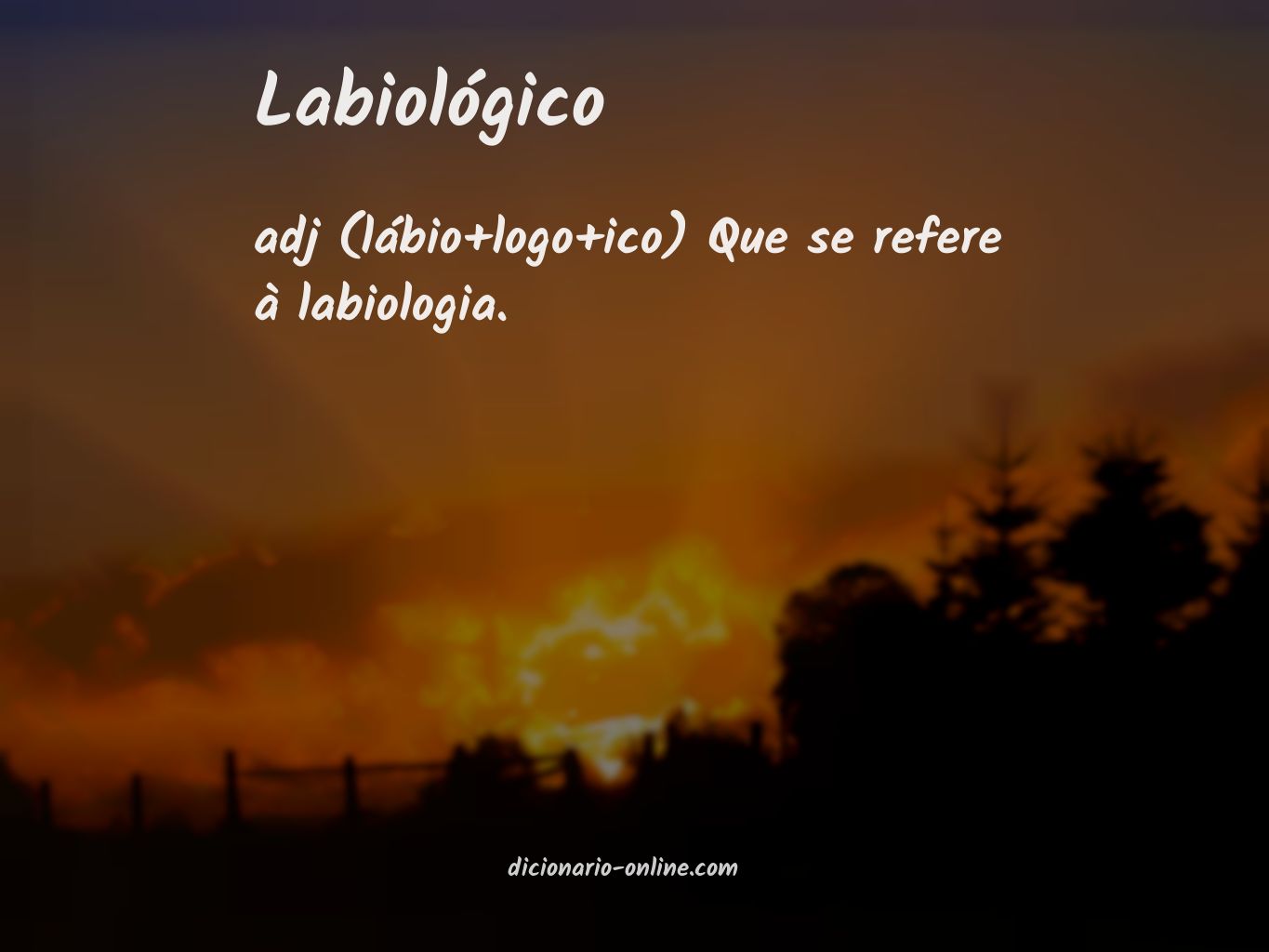 Significado de labiológico