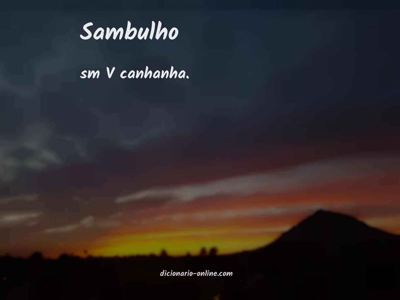 Significado de sambulho