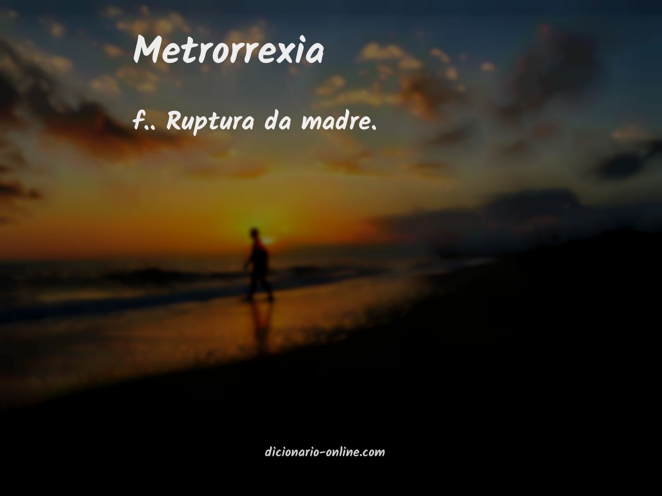 Significado de metrorrexia