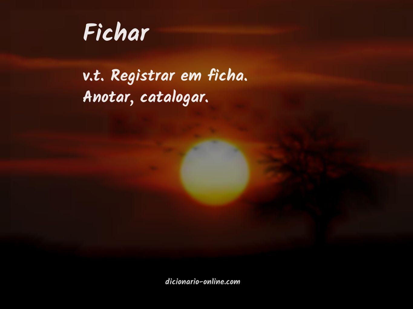 Significado de fichar