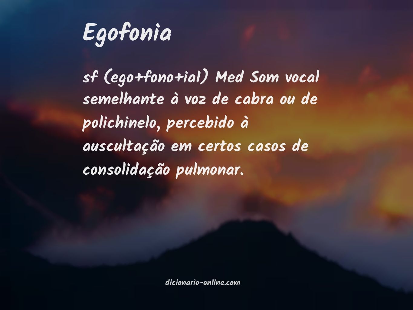 Significado de egofonia