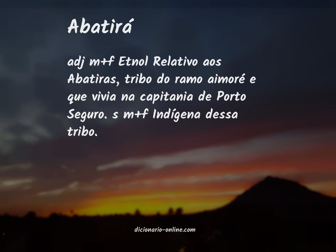 Significado de abatirá