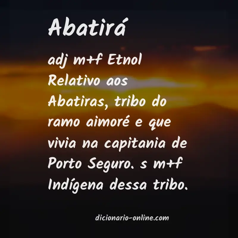 Significado de abatirá