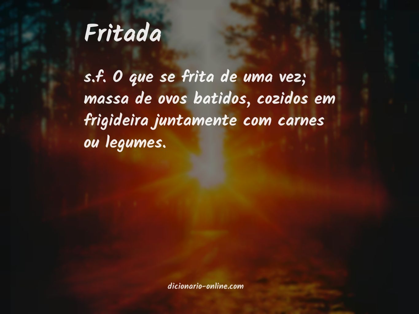 Significado de fritada