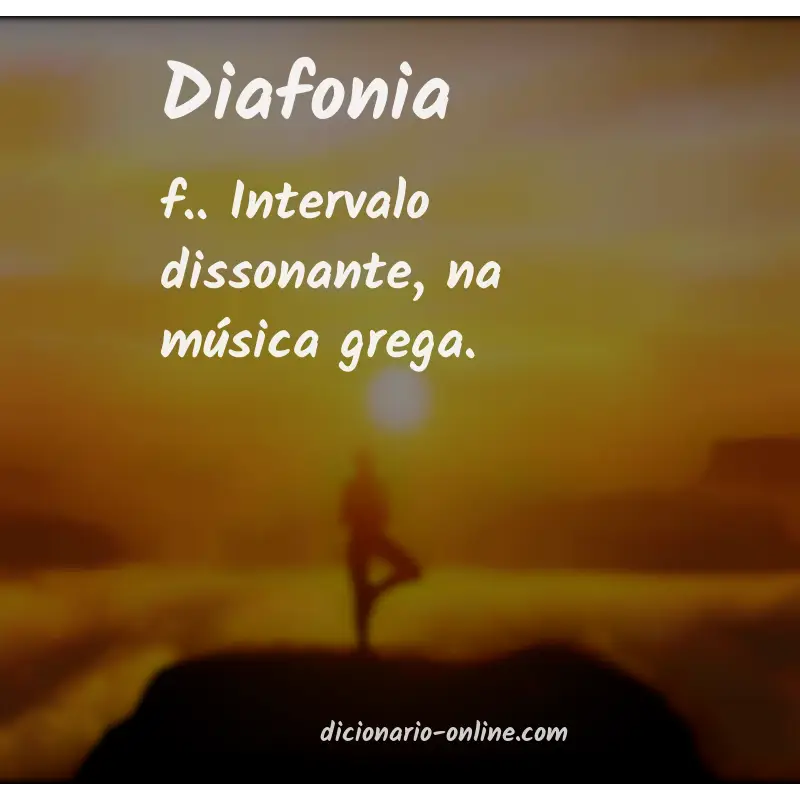Significado de diafonia