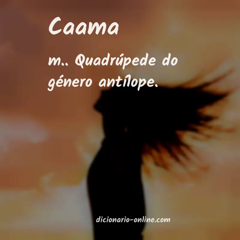 Significado de caama