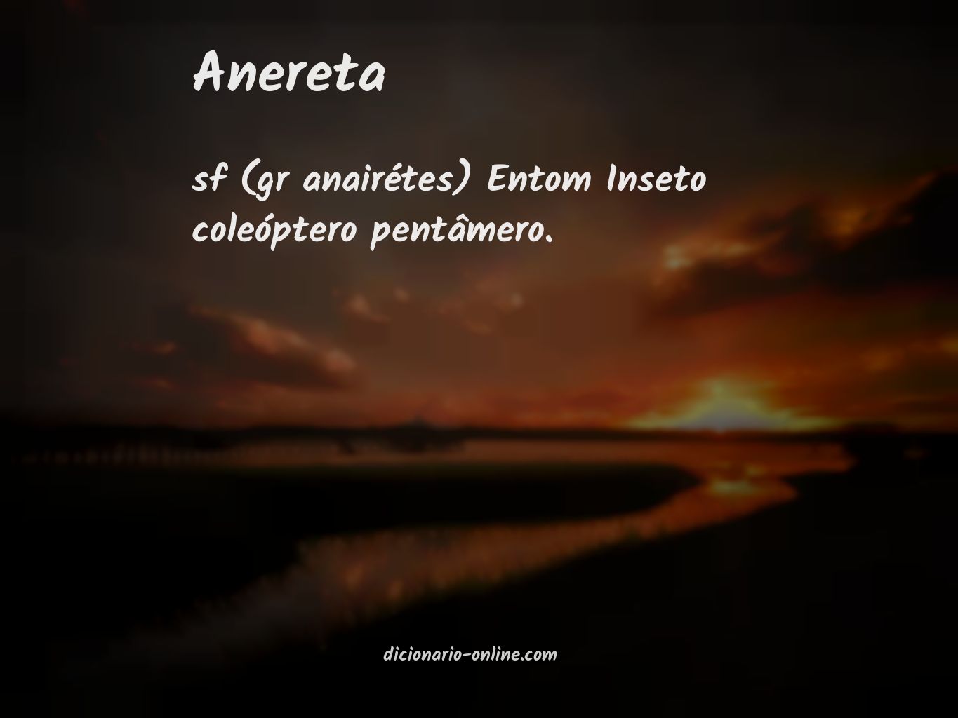 Significado de anereta