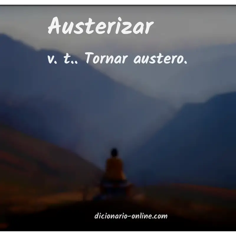Significado de austerizar