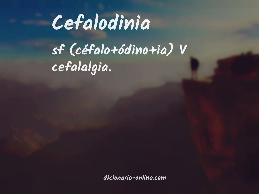 Significado de cefalodinia