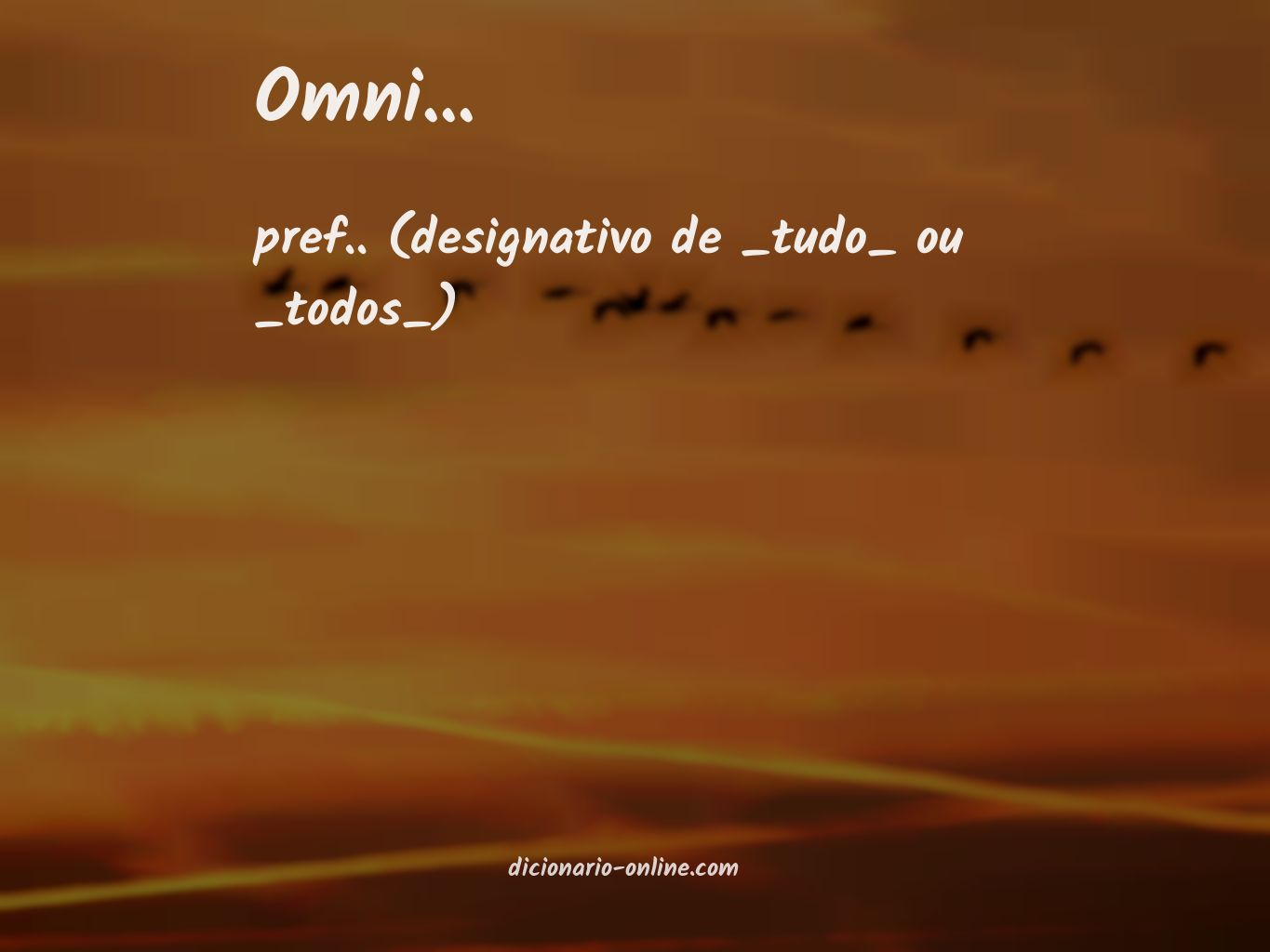 Significado de omni...