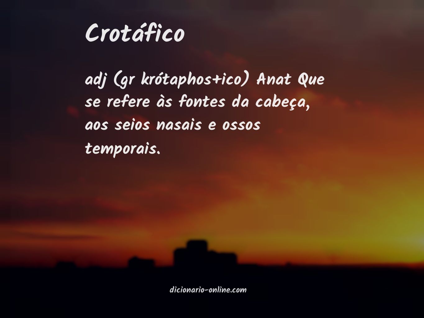 Significado de crotáfico