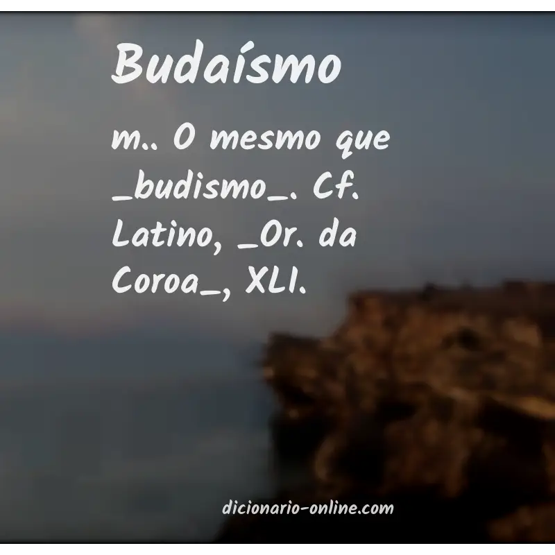 Significado de budaísmo