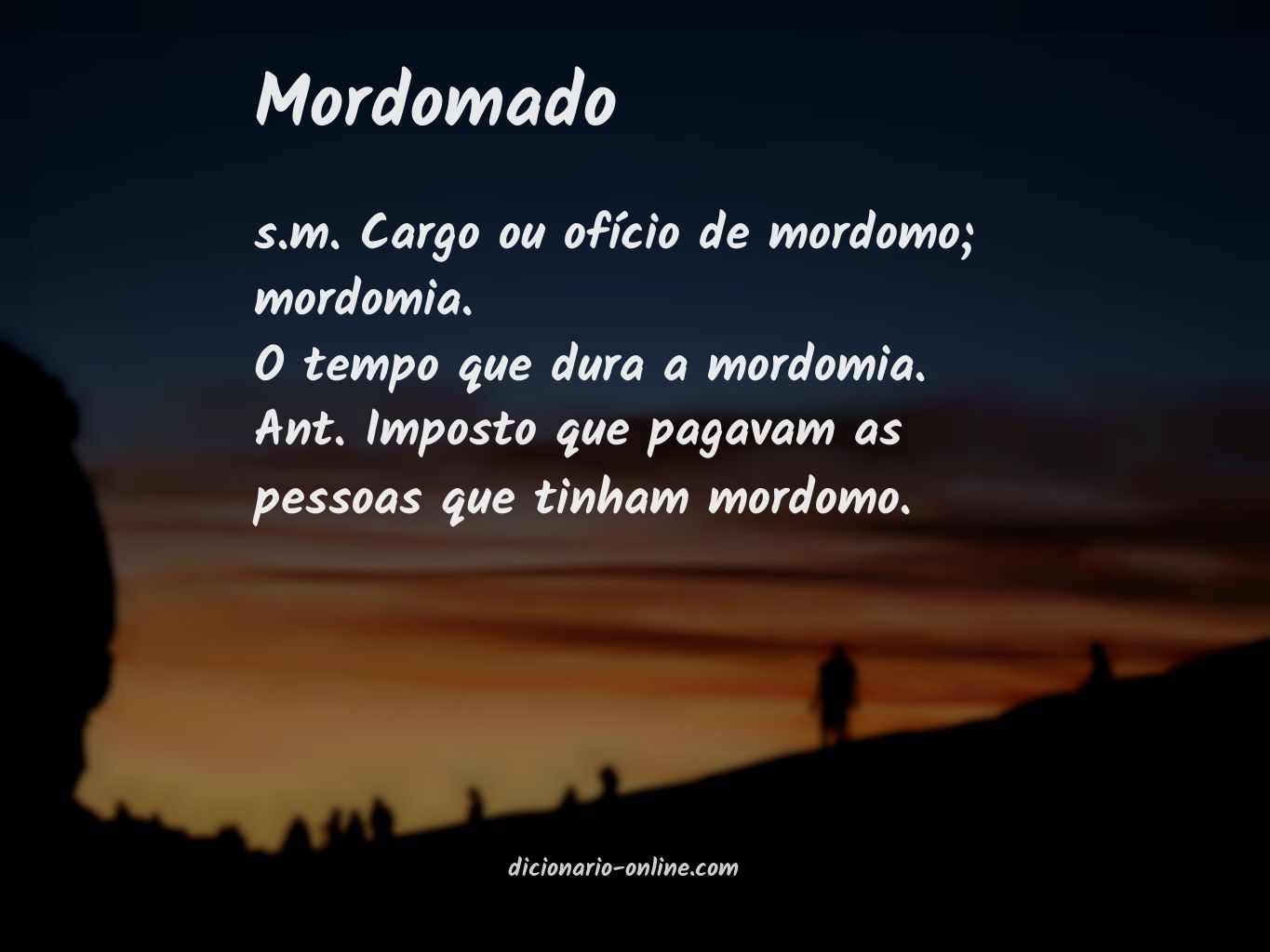 Significado de mordomado