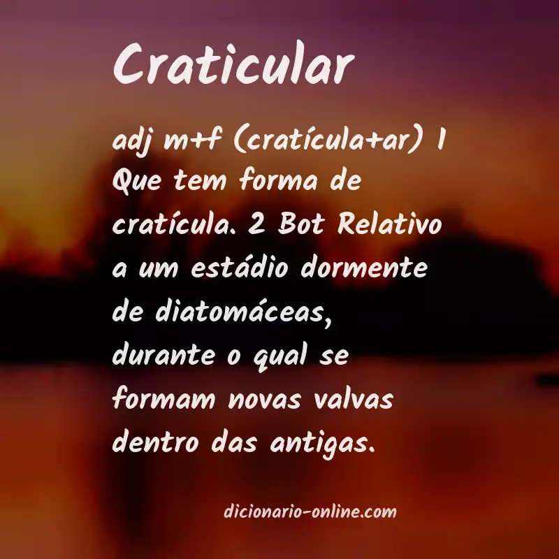 Significado de craticular