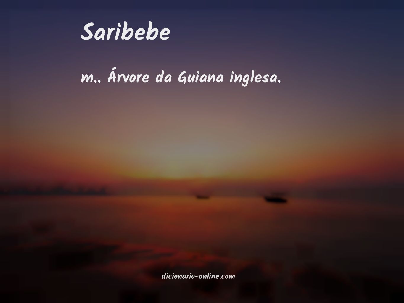 Significado de saribebe