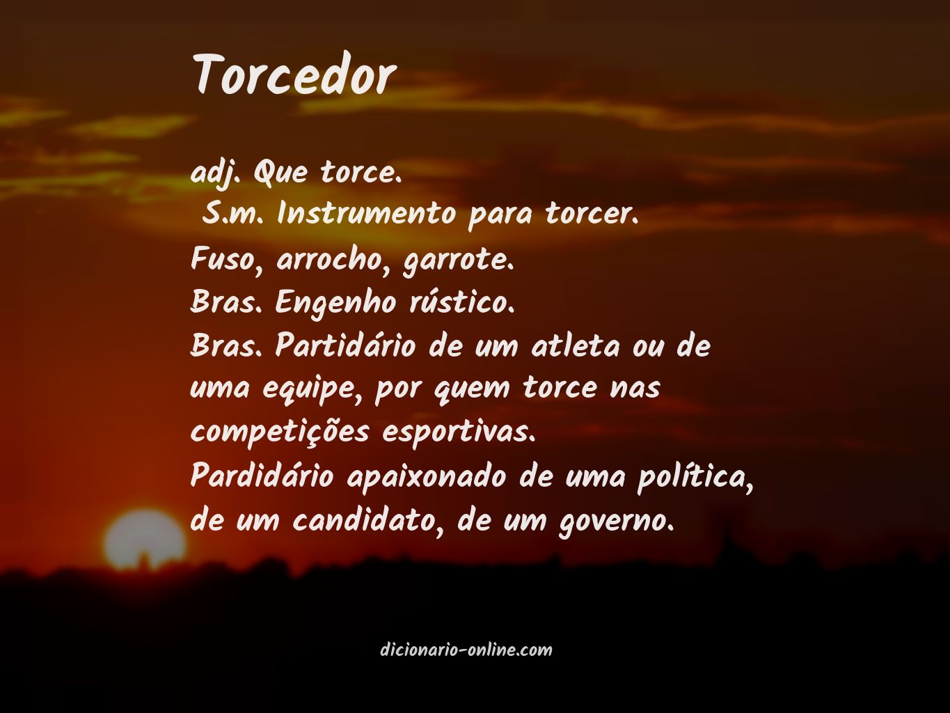 Significado de torcedor