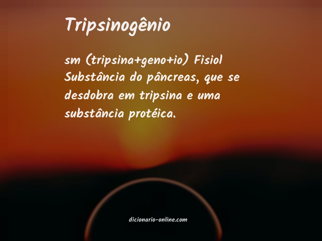 Significado de tripsinogênio