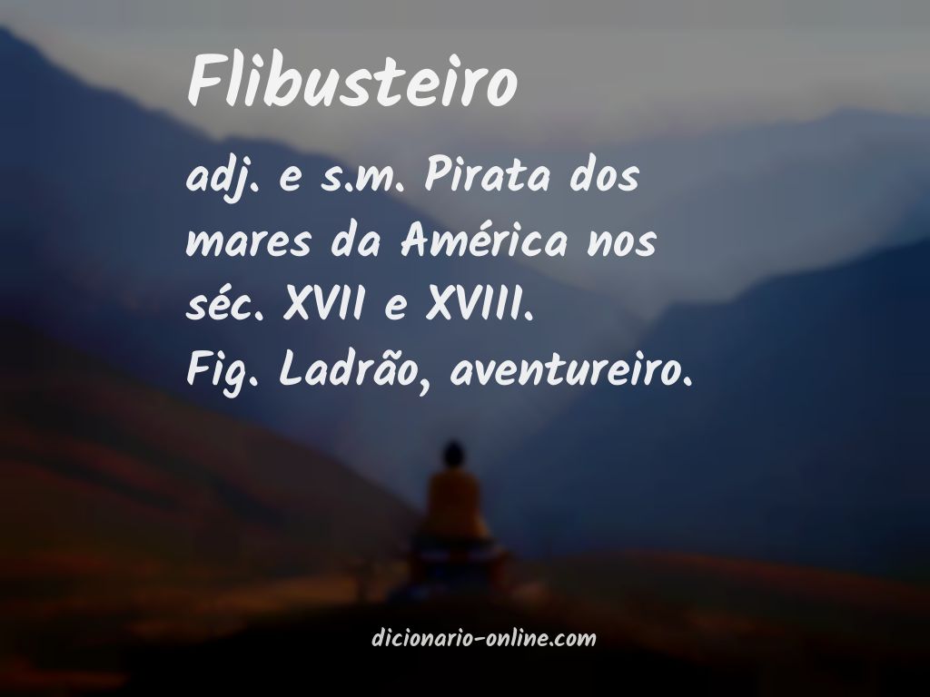 Significado de flibusteiro