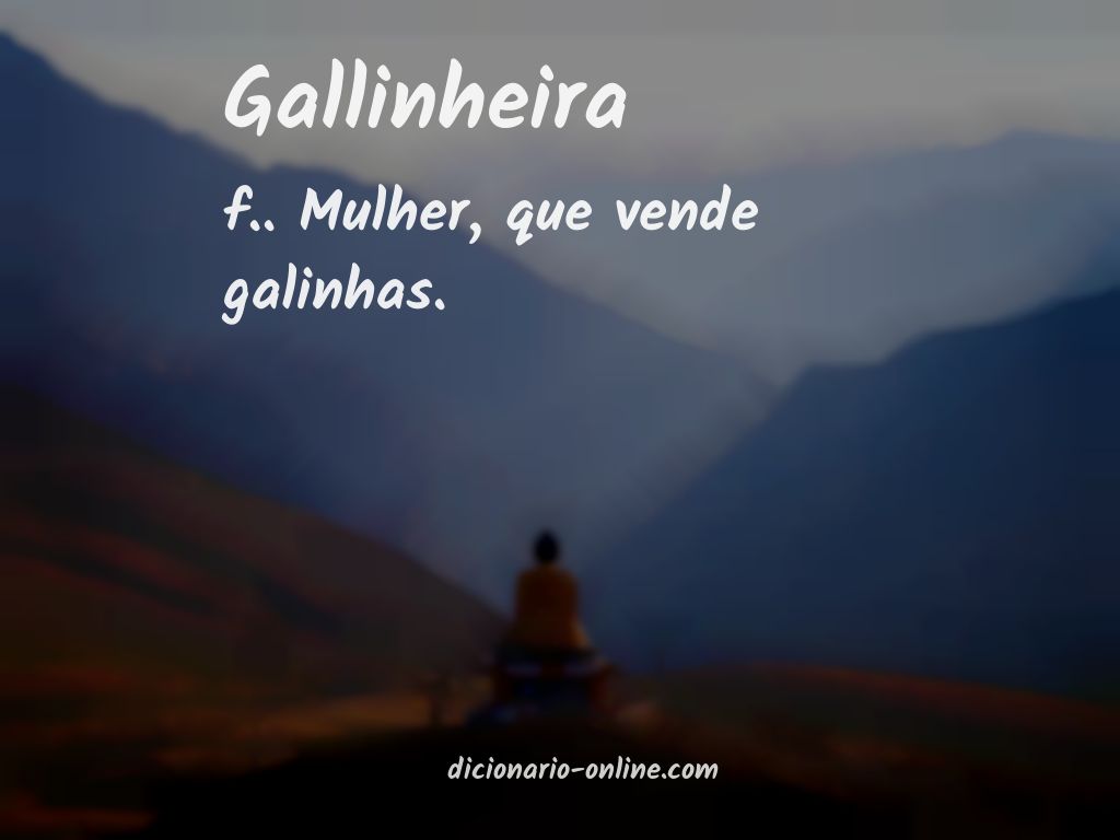 Significado de gallinheira