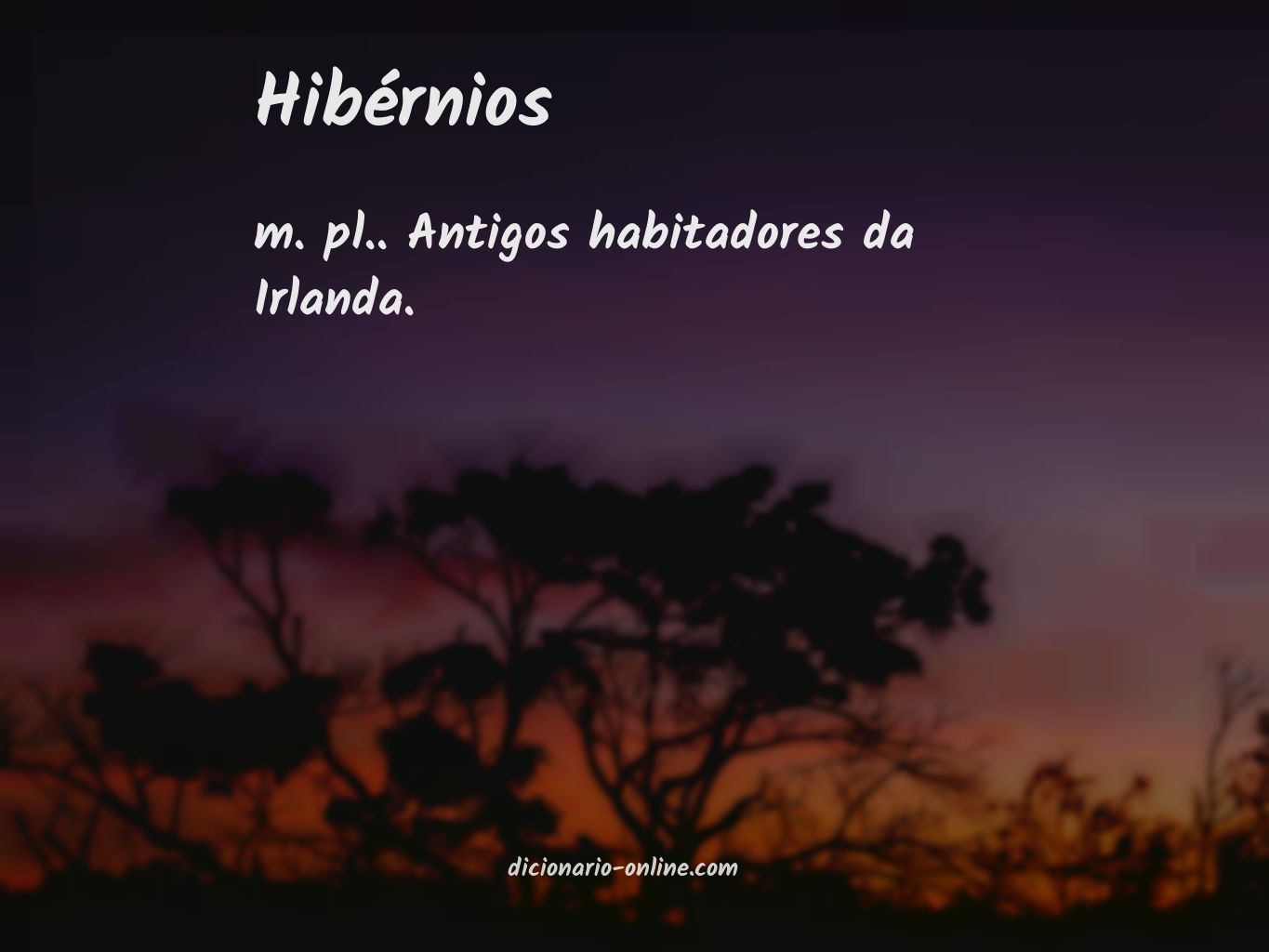 Significado de hibérnios