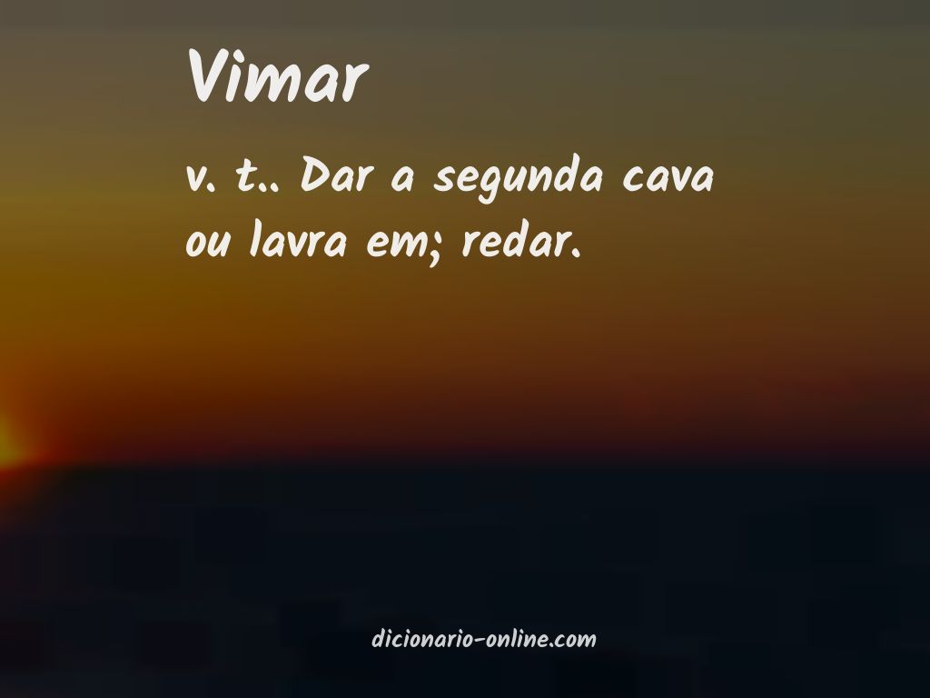 Significado de vimar