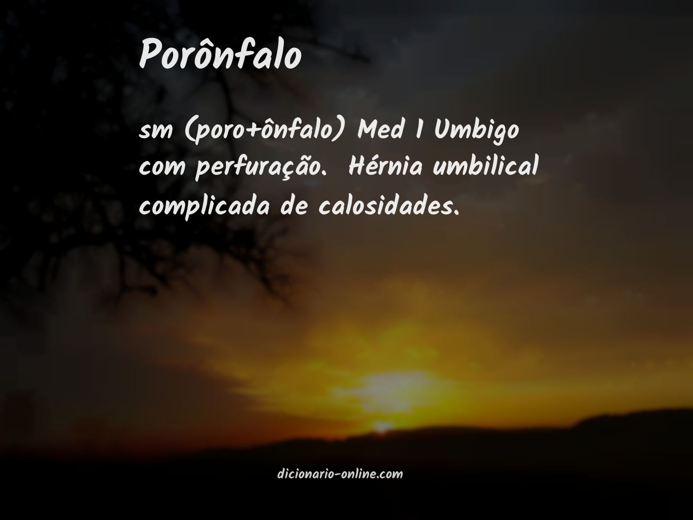 Significado de porônfalo