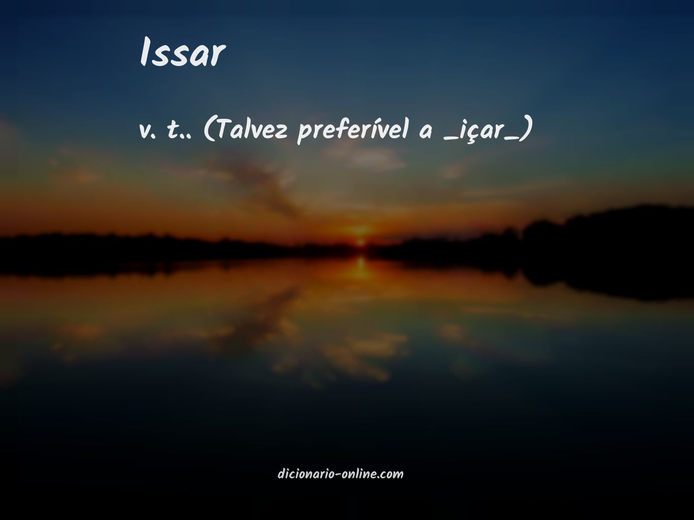 Significado de issar