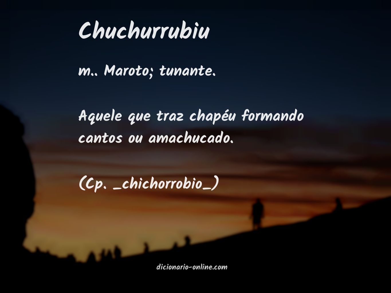 Significado de chuchurrubiu