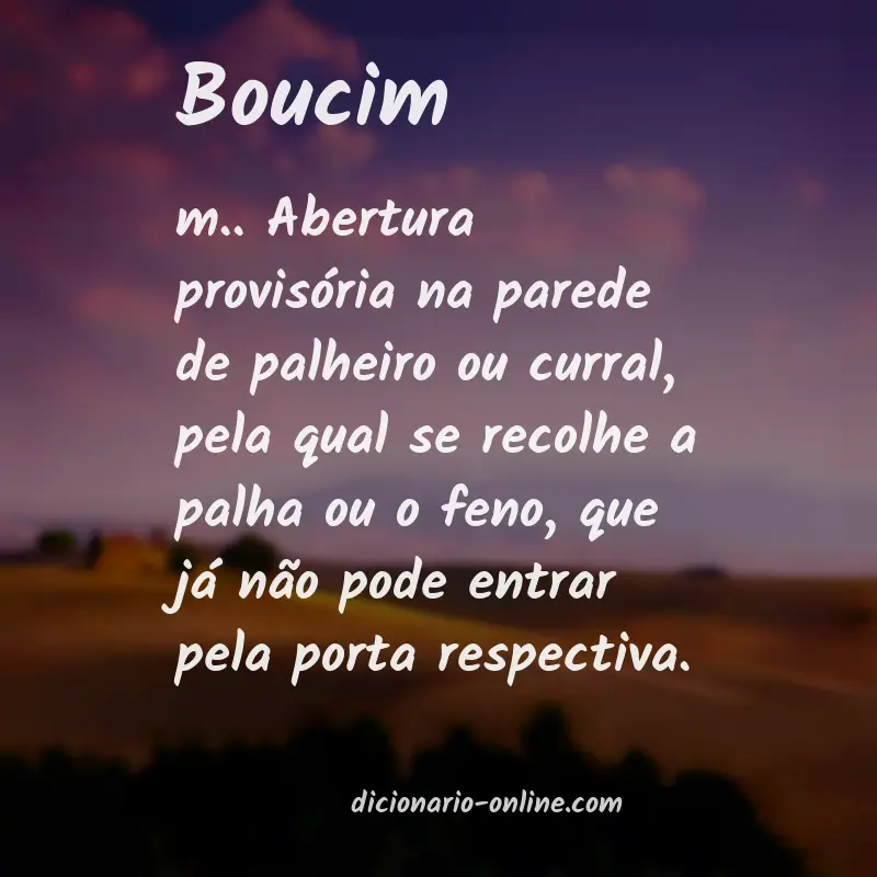Significado de boucim