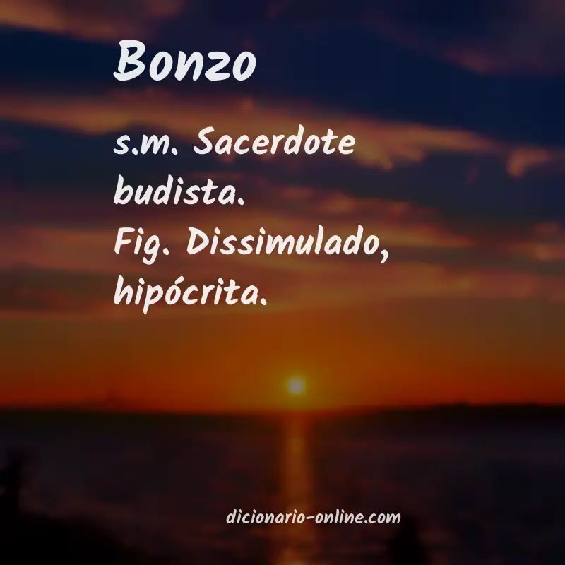 Significado de bonzo