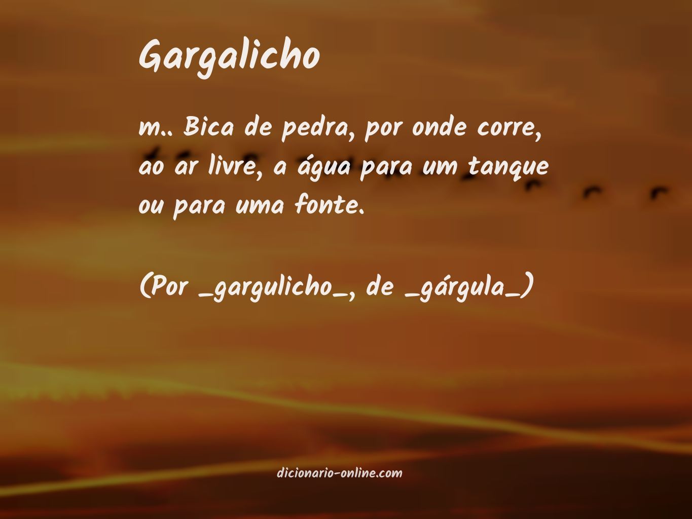 Significado de gargalicho