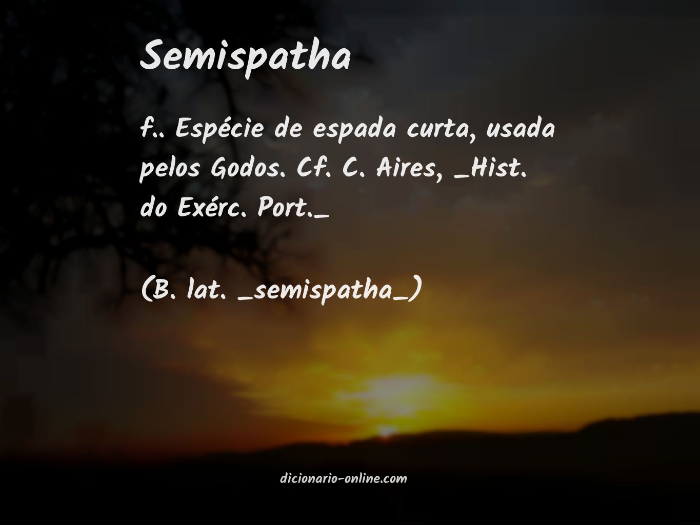 Significado de semispatha