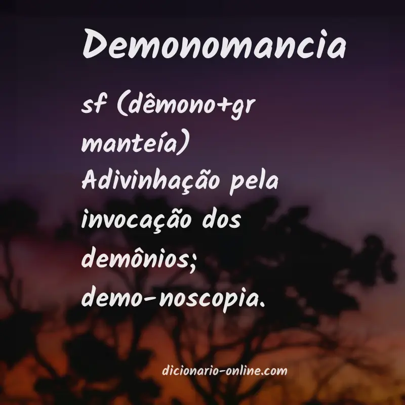 Significado de demonomancia