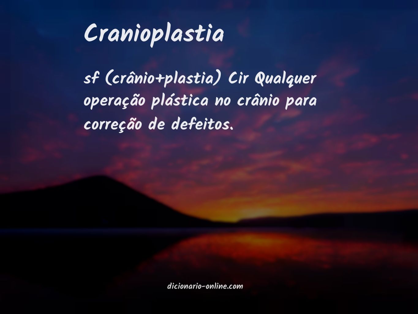 Significado de cranioplastia