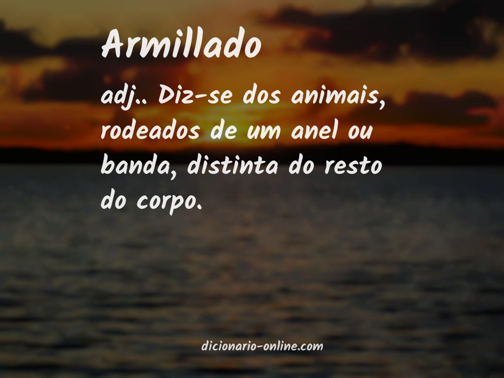 Significado de armillado