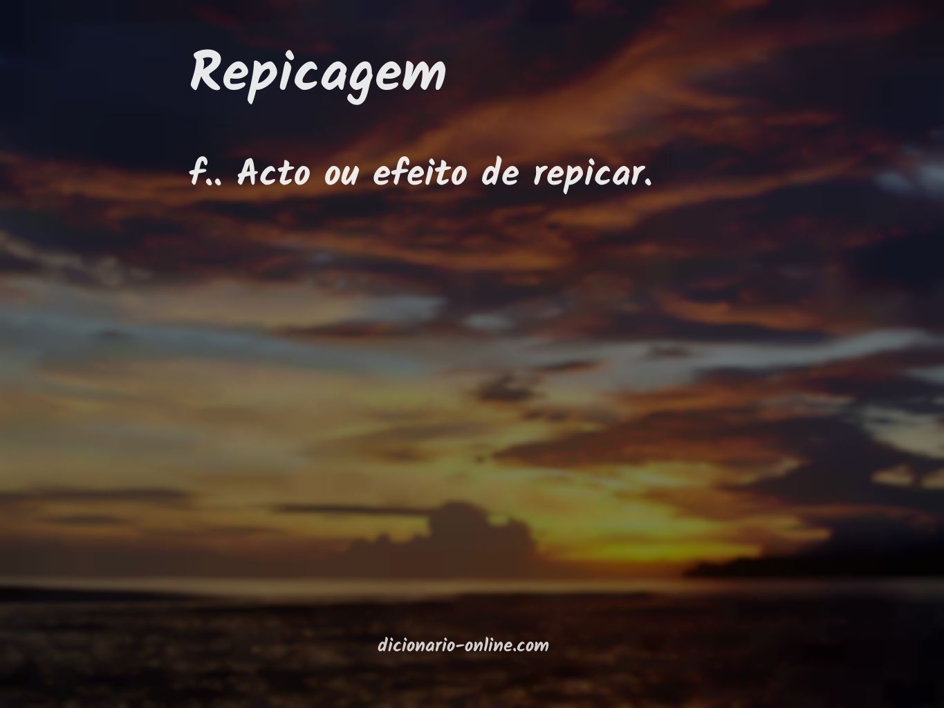 Significado de repicagem