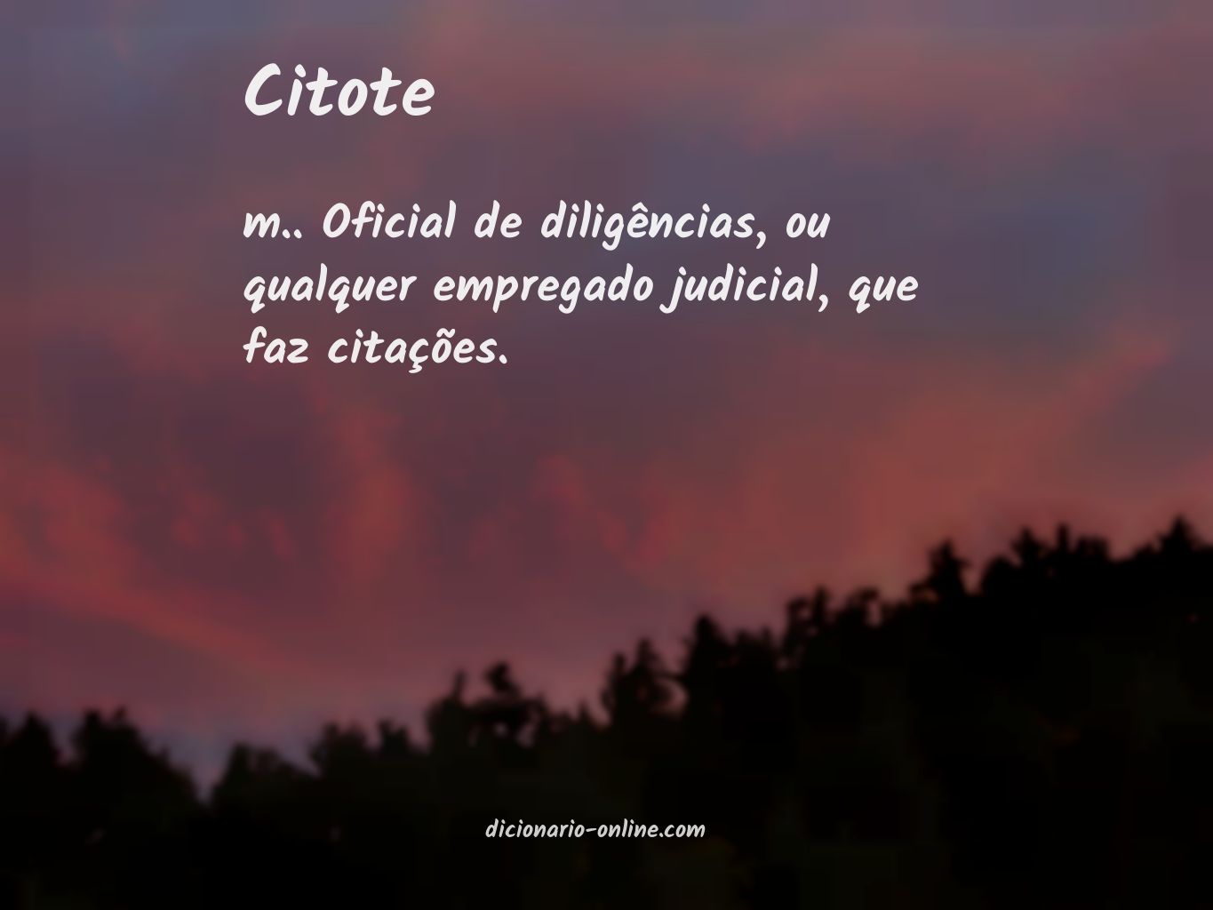 Significado de citote