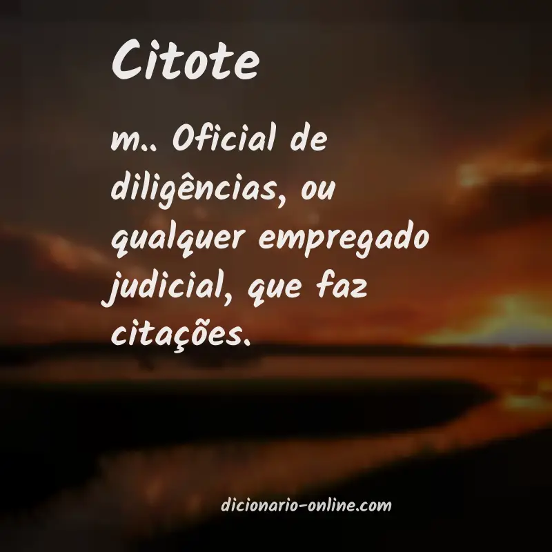 Significado de citote