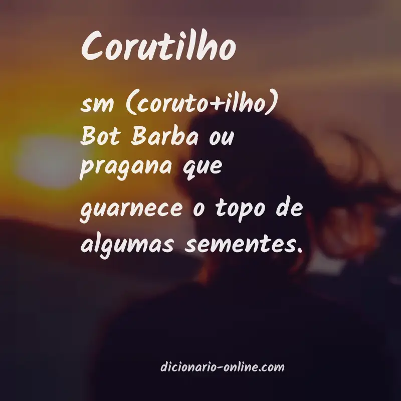 Significado de corutilho